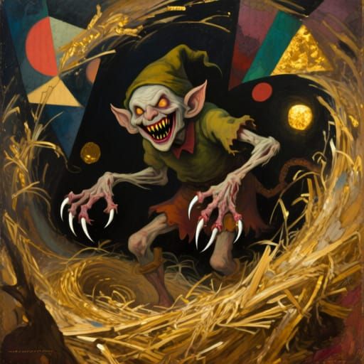 Terrifying Rumpelstiltskin in Chaotic Vortex of Straw and Go...