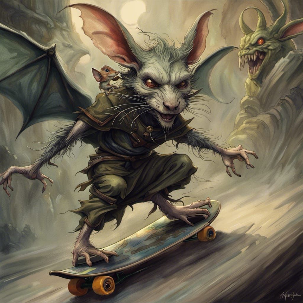 Dark Knight Labyrinth: Dragon Skateboard Chase