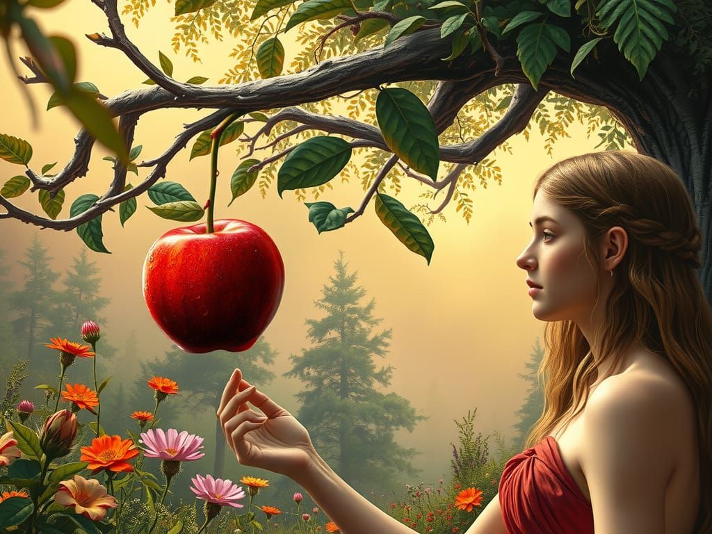 Mysterious Pair Gaze at the Forbidden Fruit in Eden's Vibran...