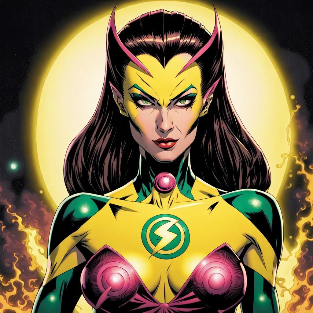 Enchantress Portrait: Attractive Woman in Digital Art