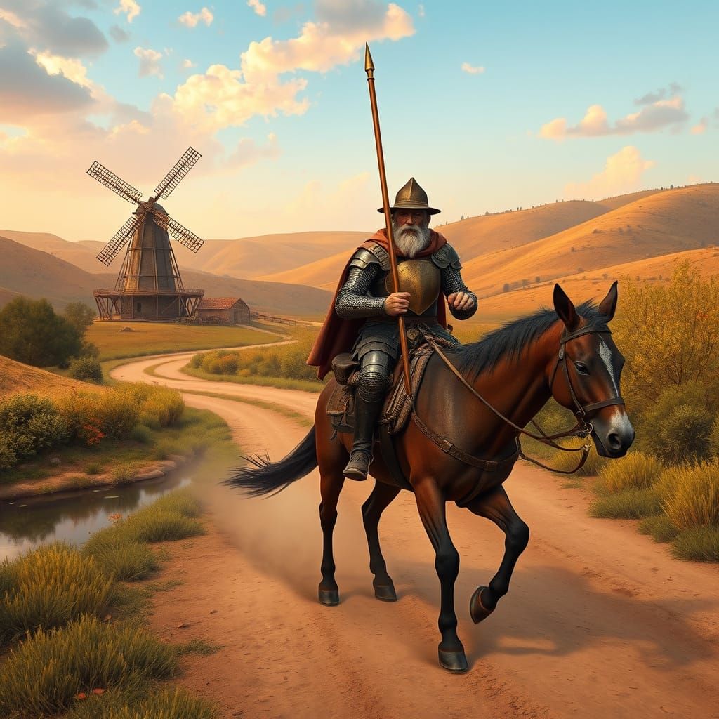 Don Quixote Rides Off into the Sunset