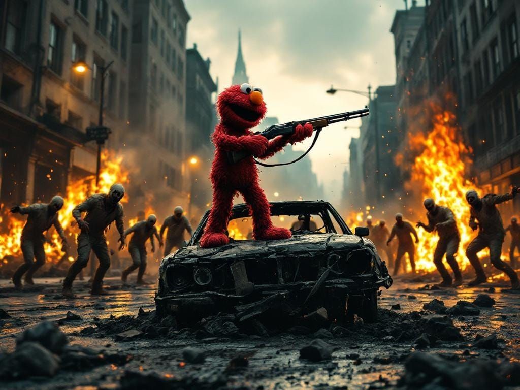 Elmo's Zombie Apocalypse on Sesame Street