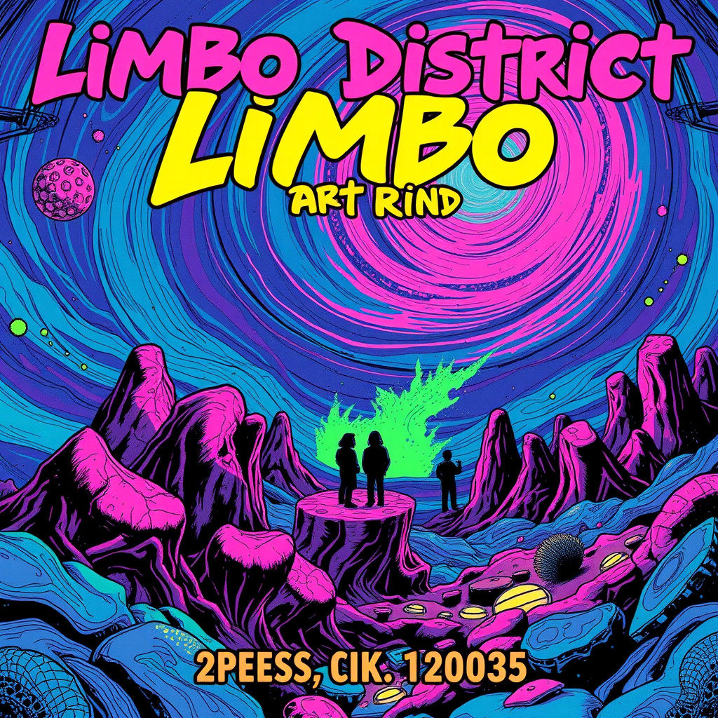 Psychedelic Show Flyer in DaDaist Style