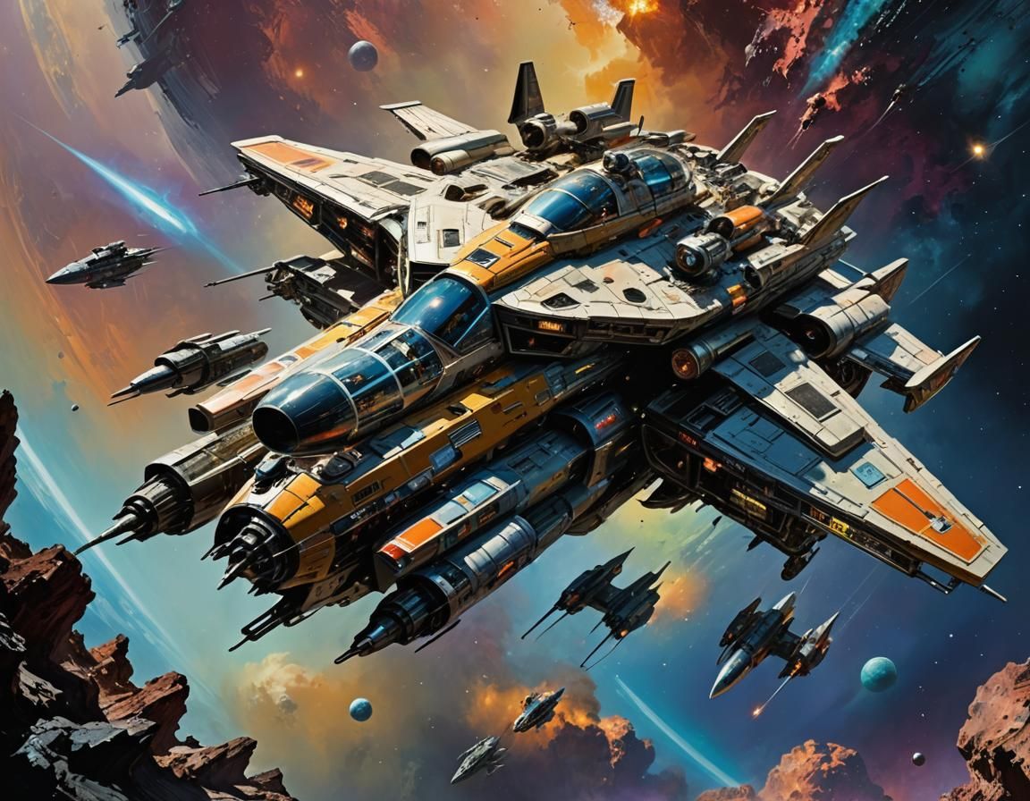 Photorealistic Alien Spaceship Concept Art