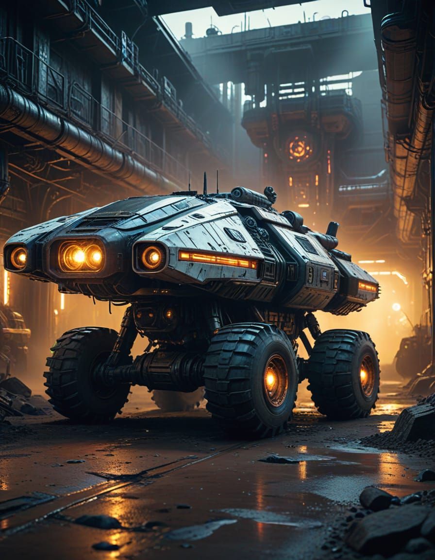 Ethereal Robot Strolls Through Desert Wastes in a Haunting D...