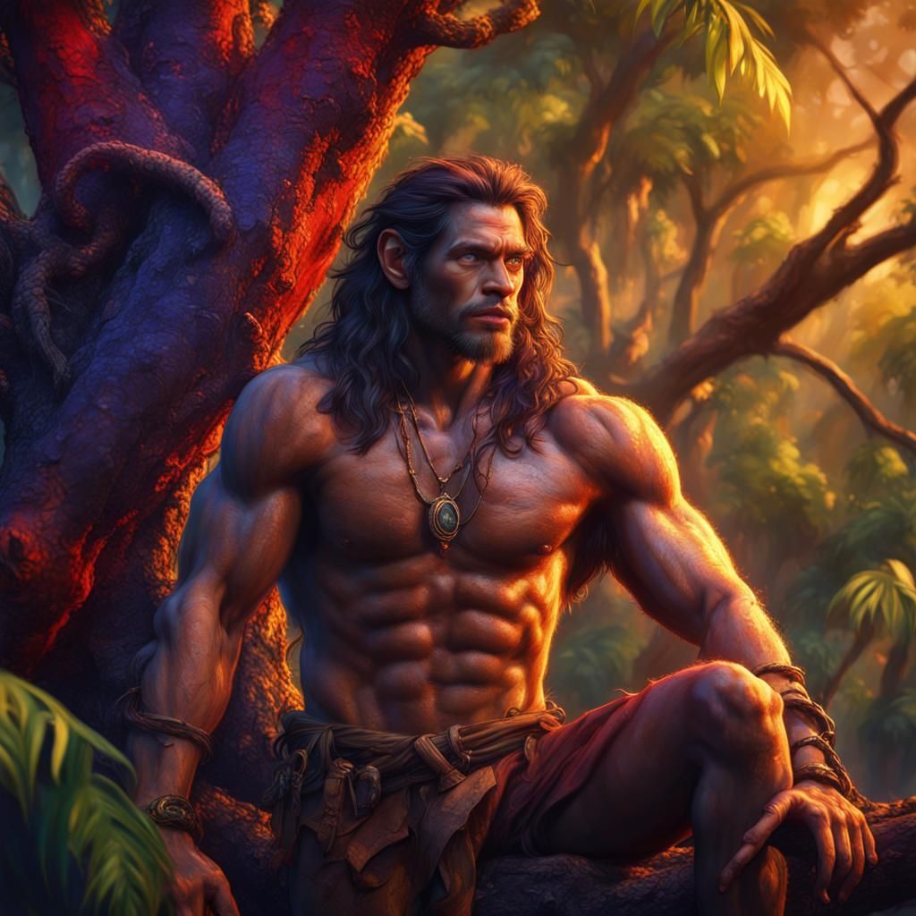 Tarzan, King of the Jungle: Detailed Matte Painting