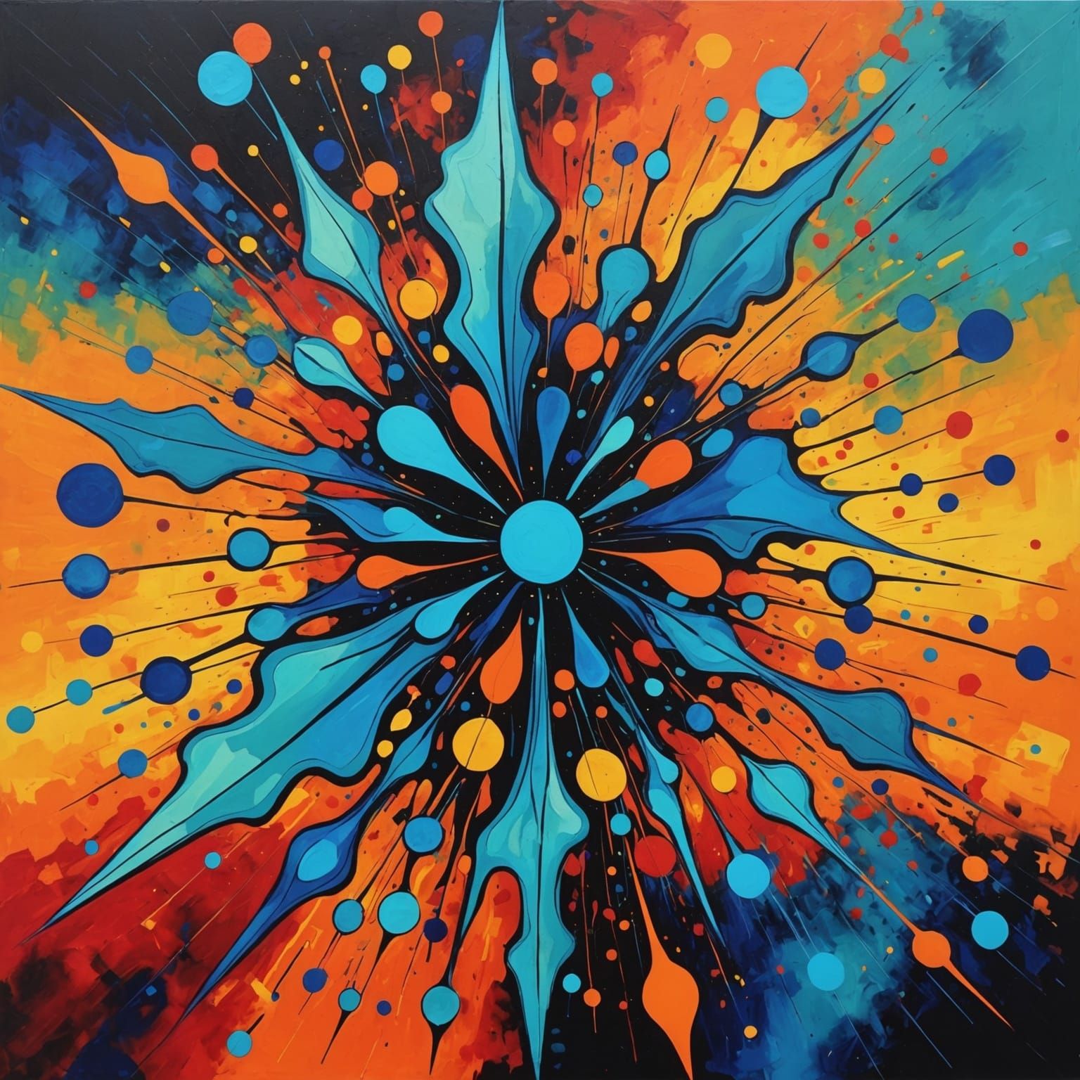 Abstract Quantum Dopamine Euphoria in Complementary Colors