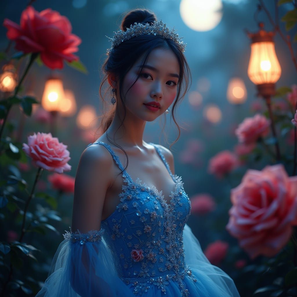 Hmong Princess in Rose Garden Party