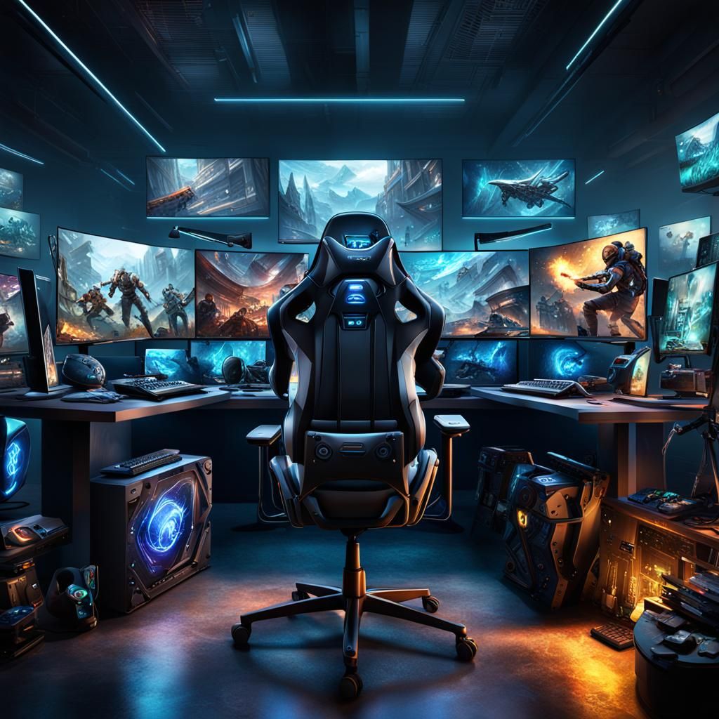 Immersive Gaming Rigs in Hyperrealistic Detail