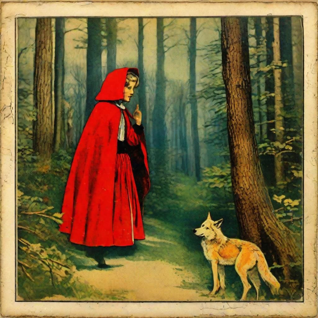 Little Red Riding Hood in Dimensional Impressionism
