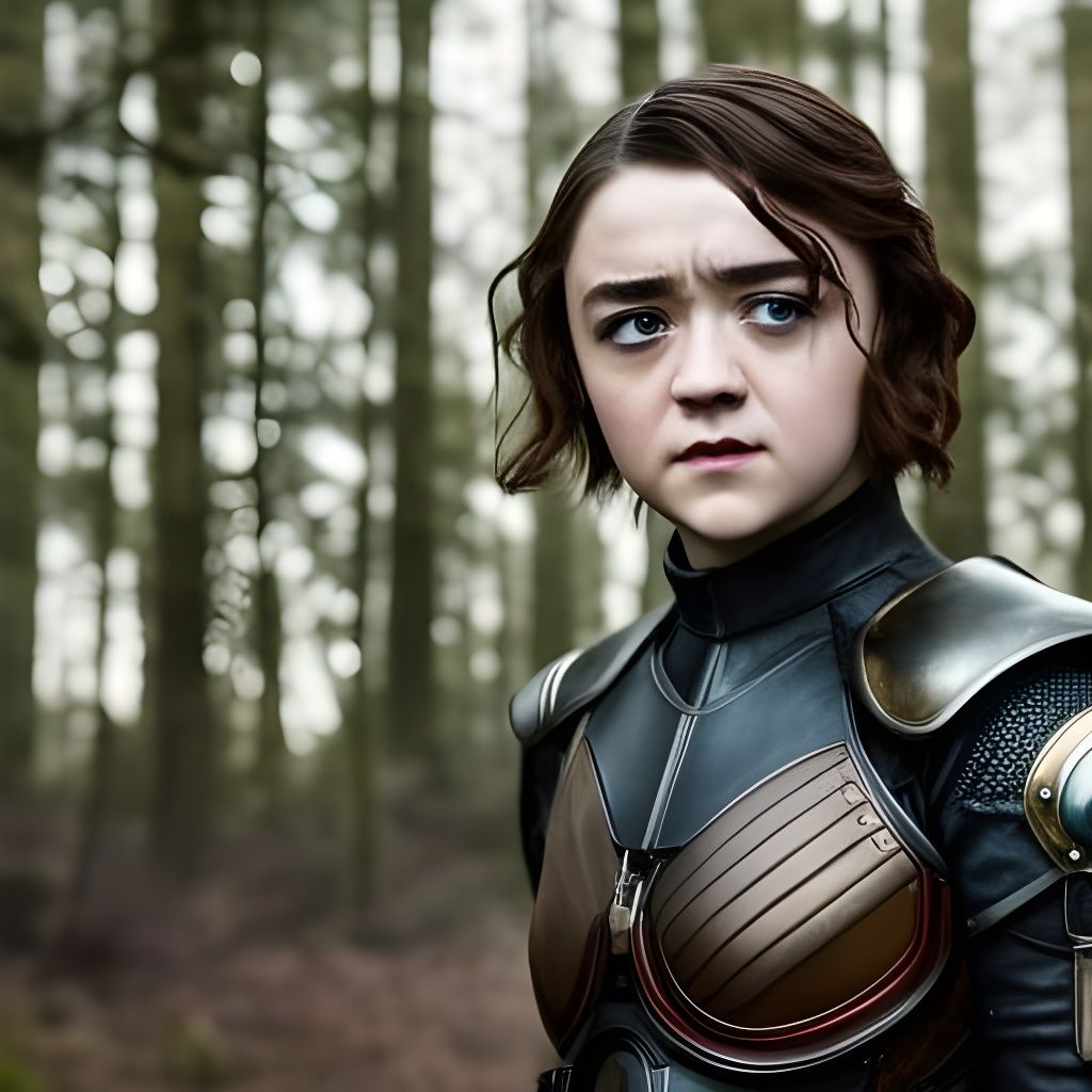 Maisie Williams as Cyberpunk Sci-Fi Character