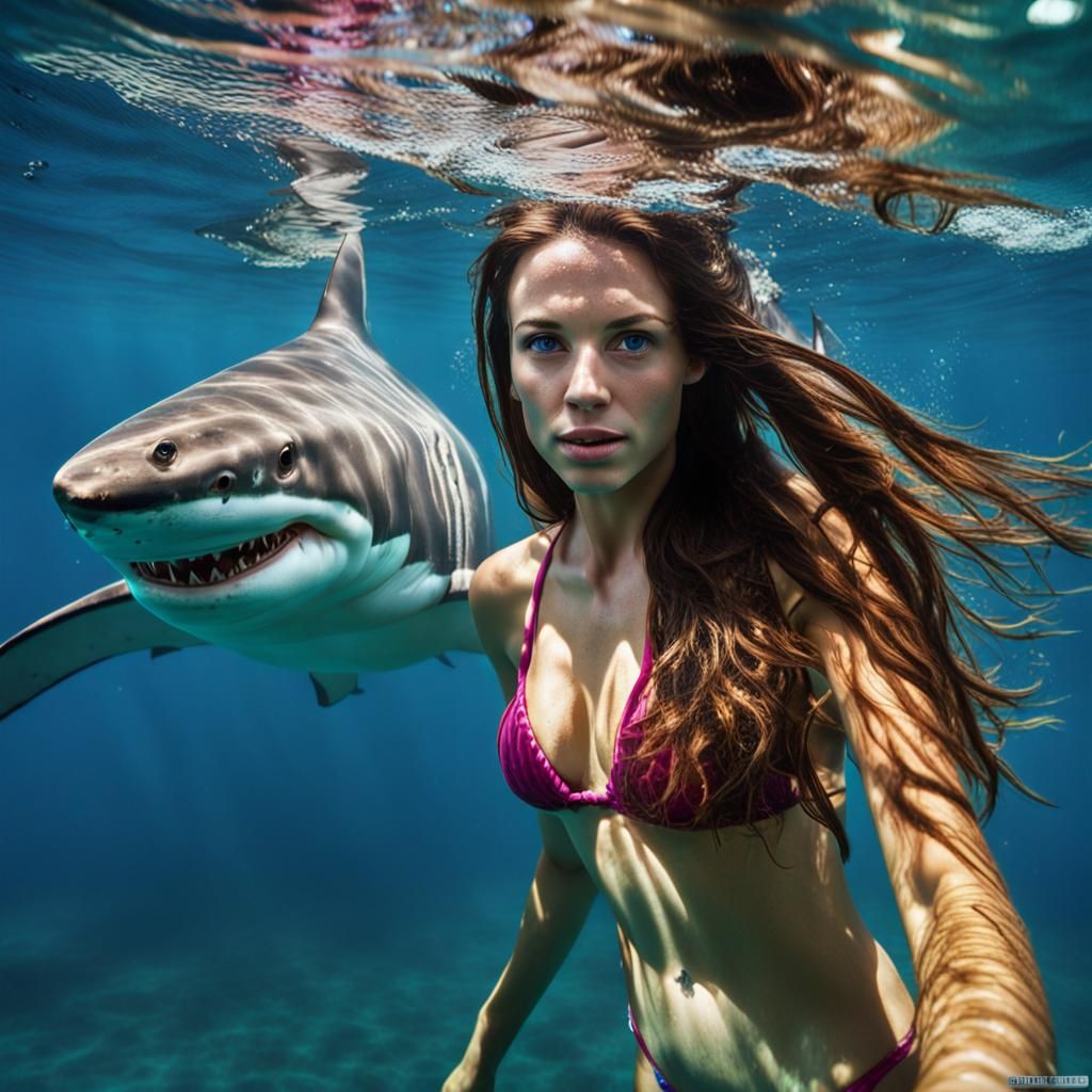 swimming with sharks