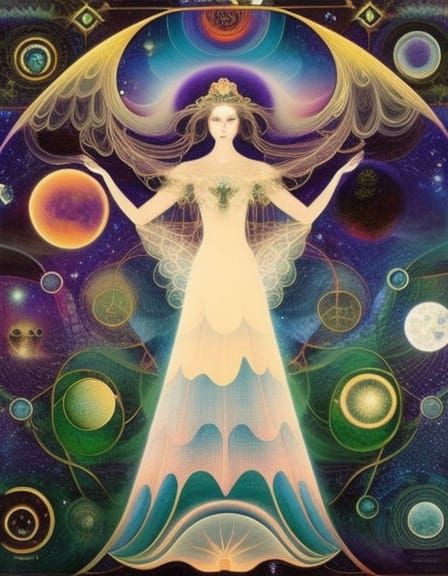 Fate Hybrid Woman in Mycelium Network