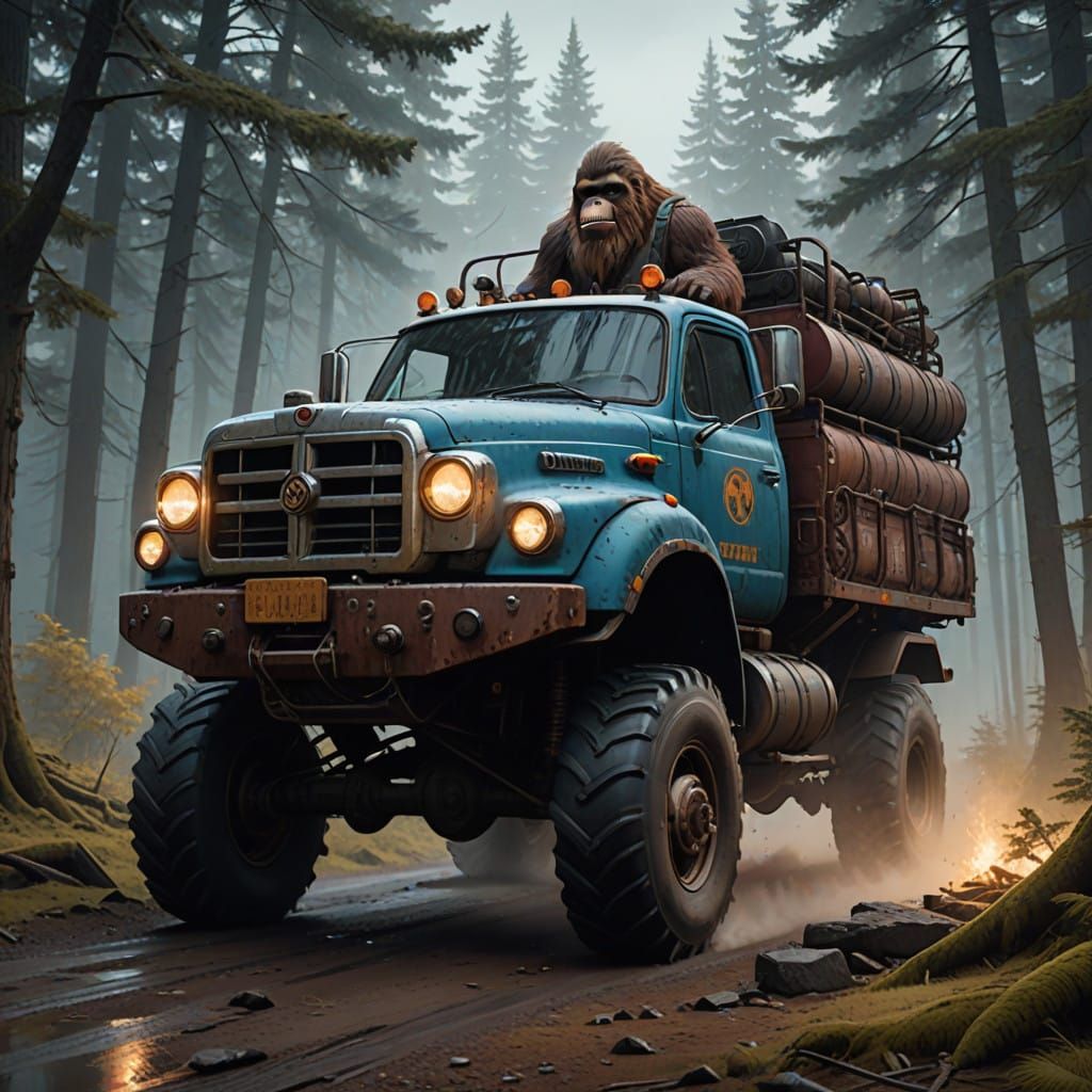 Mystical Sasquatch Conveys Cryogenic Cargo Through Ancient F...