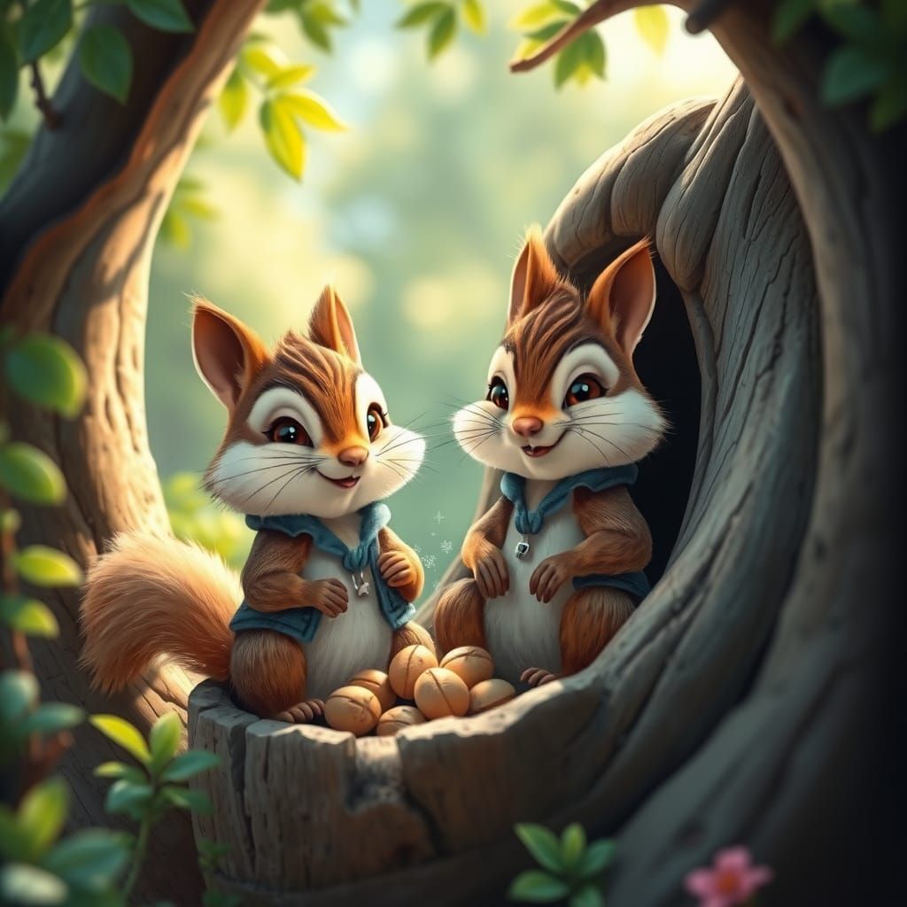 Chip and Dale's Delightful Forest Home