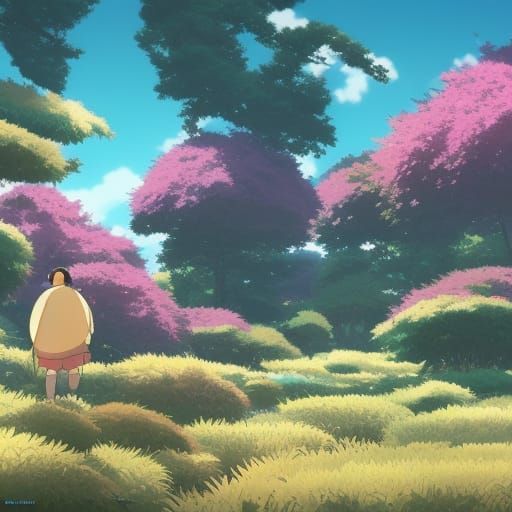 Anime Shells in Studio Ghibli Style