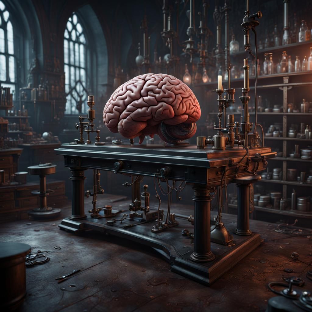Gothic Laboratory Experiment in Detailed Matte Painting