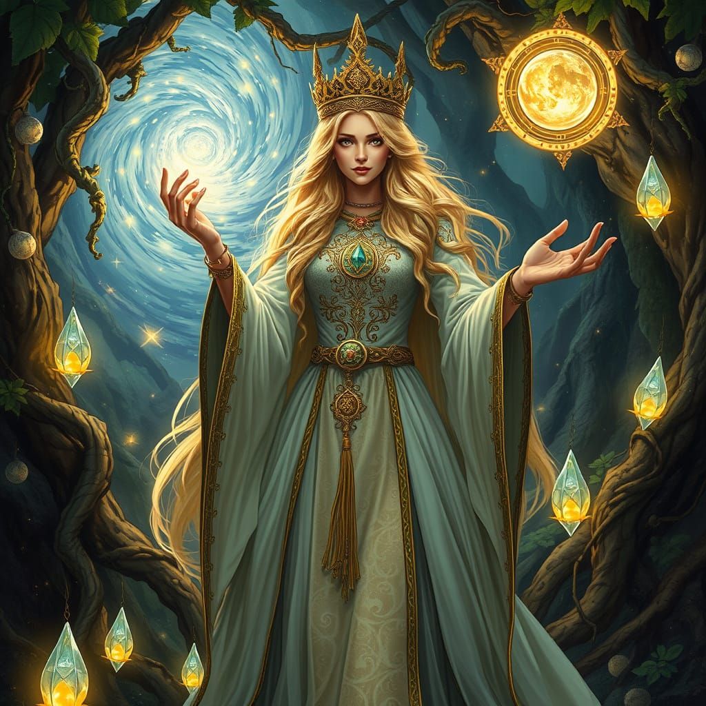 Altmer Sorceress in a Magical Grove