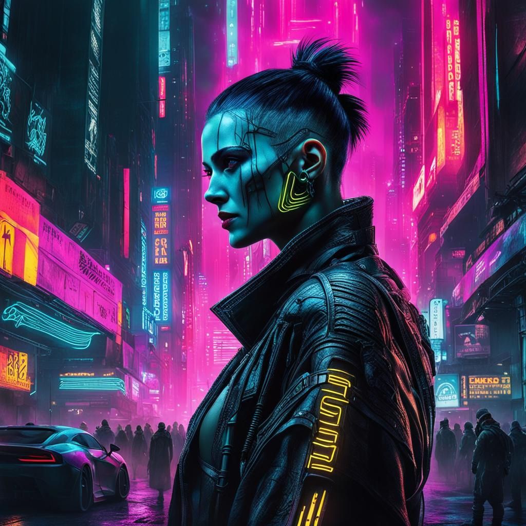 Cyberpunk Neon: Youth and Mortality in 2099