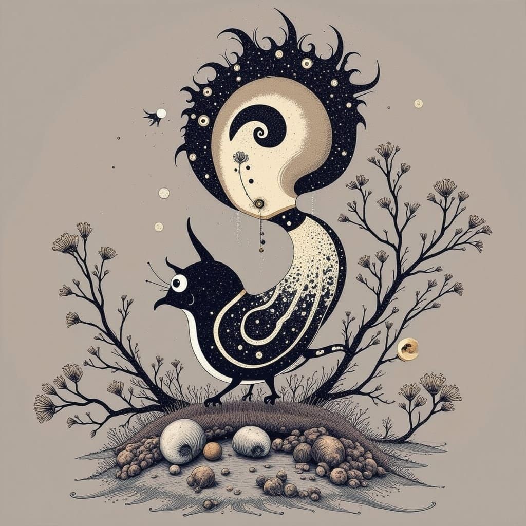 Abstract Design with Intricate Textures