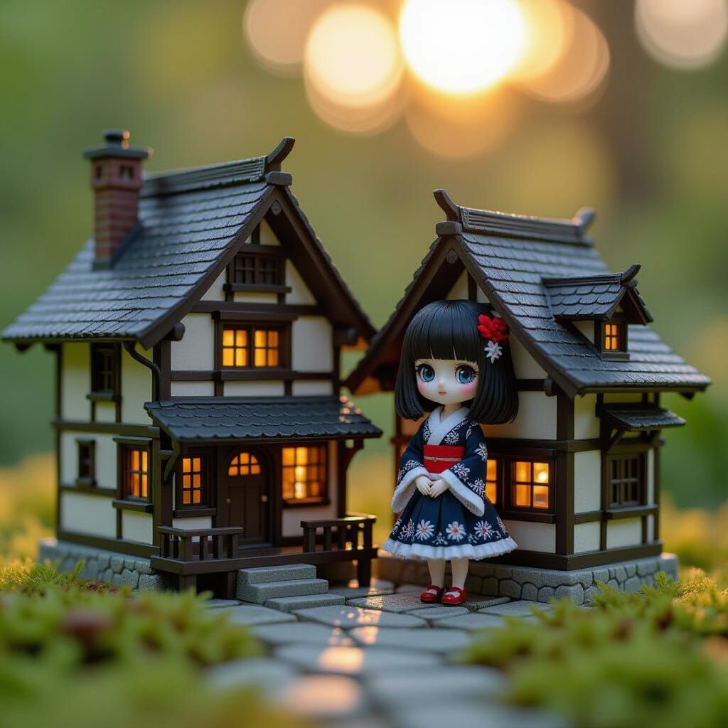 Miniature Houses for Japanese Gothic Dolls