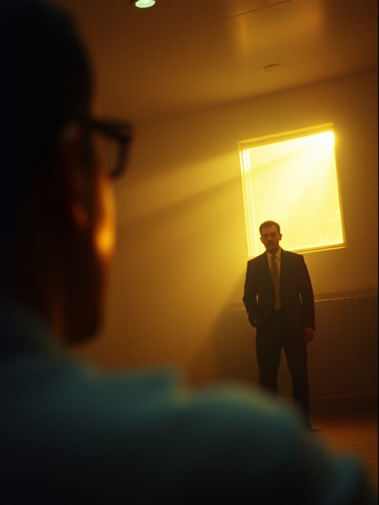 Dramatic Cinematic Still: Silence and Growth