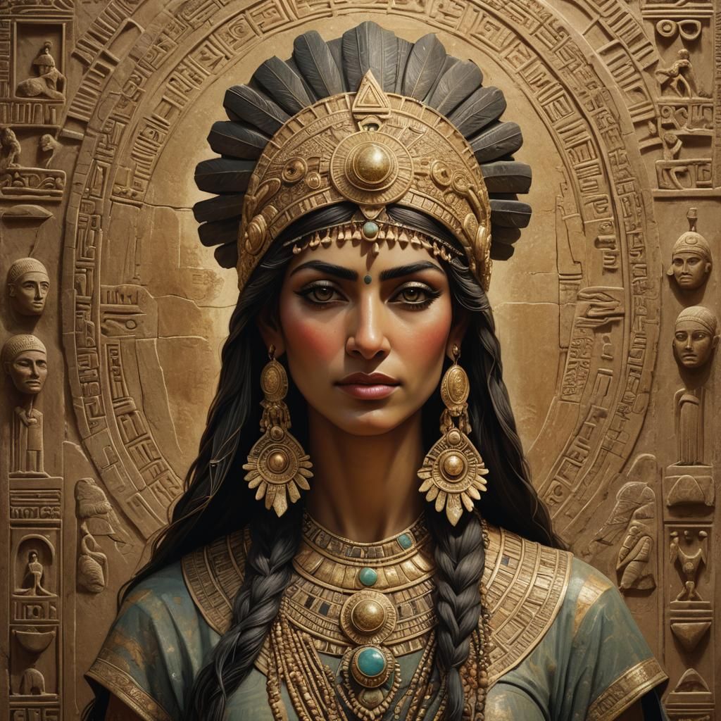 Ancient Royal Goddess Gula in Mesopotamian Splendor