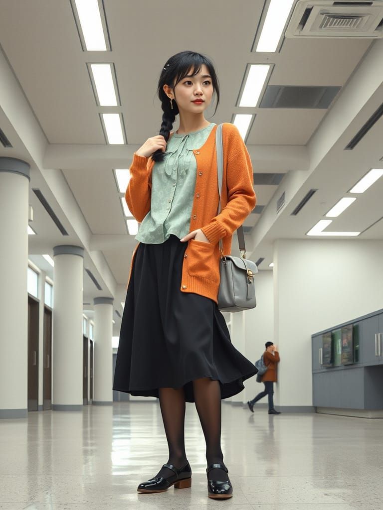 Asian Female Agent in Intelligence Agency Building