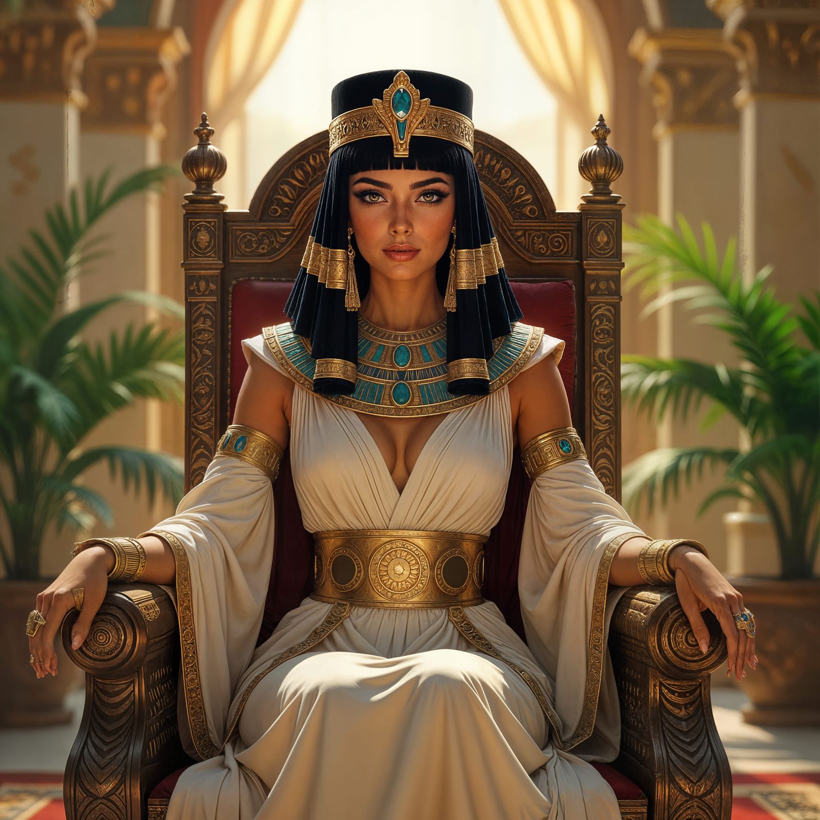 Queen Cleopatra in her Palazzo