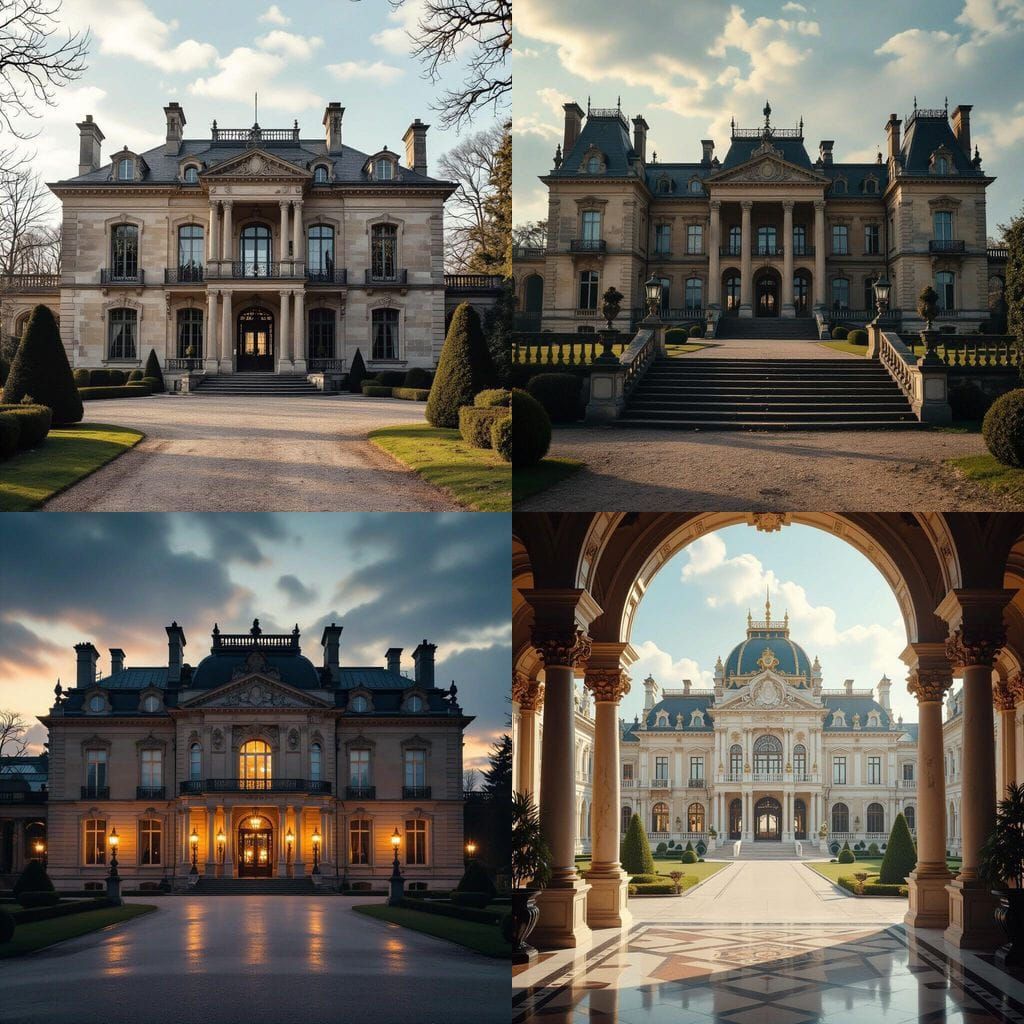 Grand Palace Architectural Masterpiece in Cinematic Style