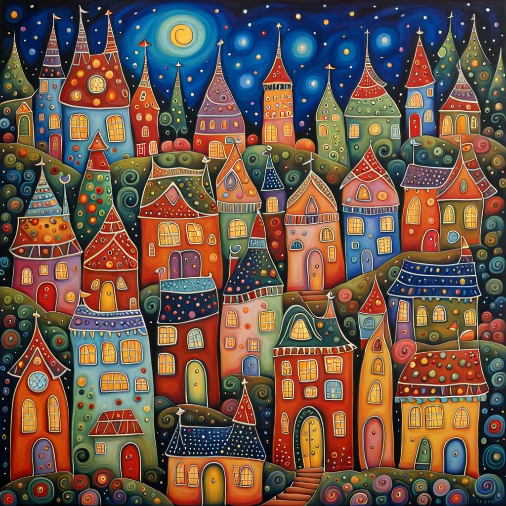 Magical Fairy City with Intricate Details