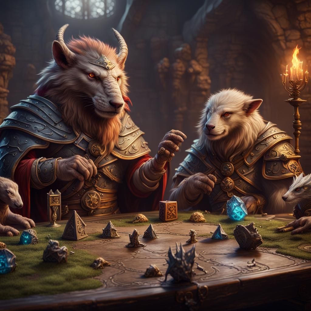 Animals Play Dungeons and Dragons: Fantasy Concept Art
