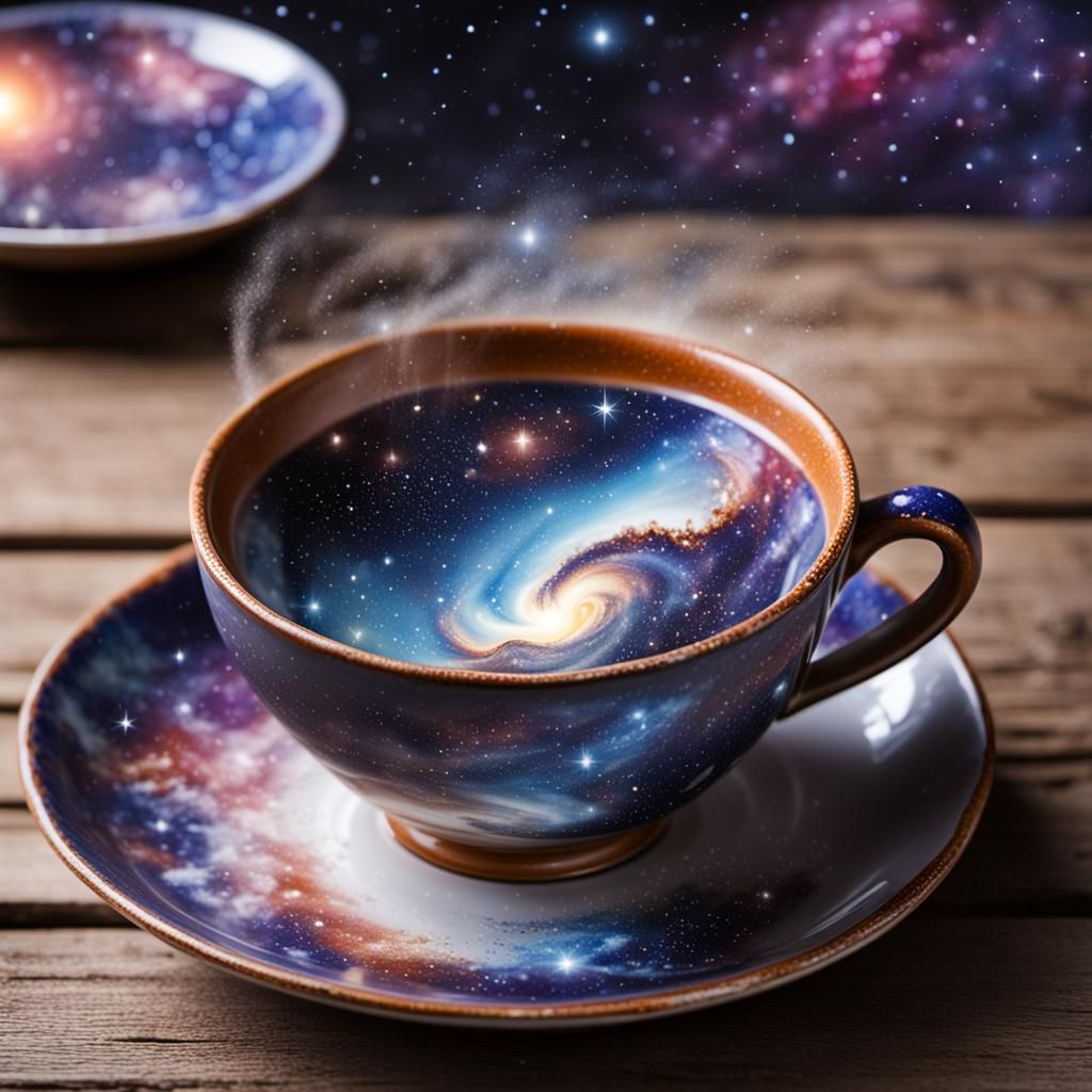 Galaxy in Teacup on God's Bench