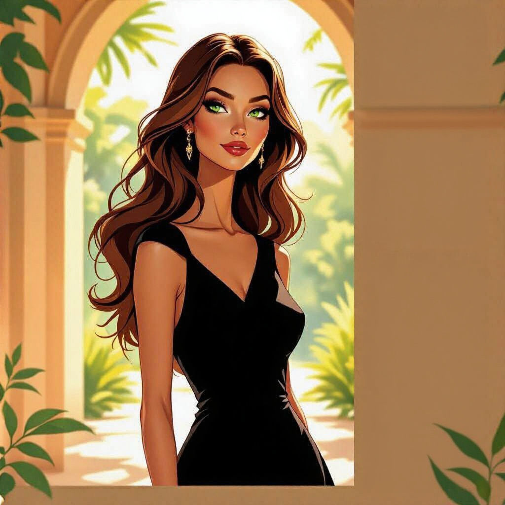 Elegant Woman in Sunlit Space with Cats