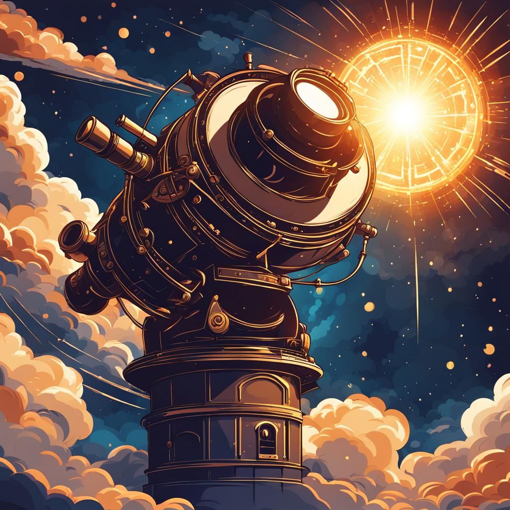 James Webb Telescope Orbiting Sun: Epic Splash Art