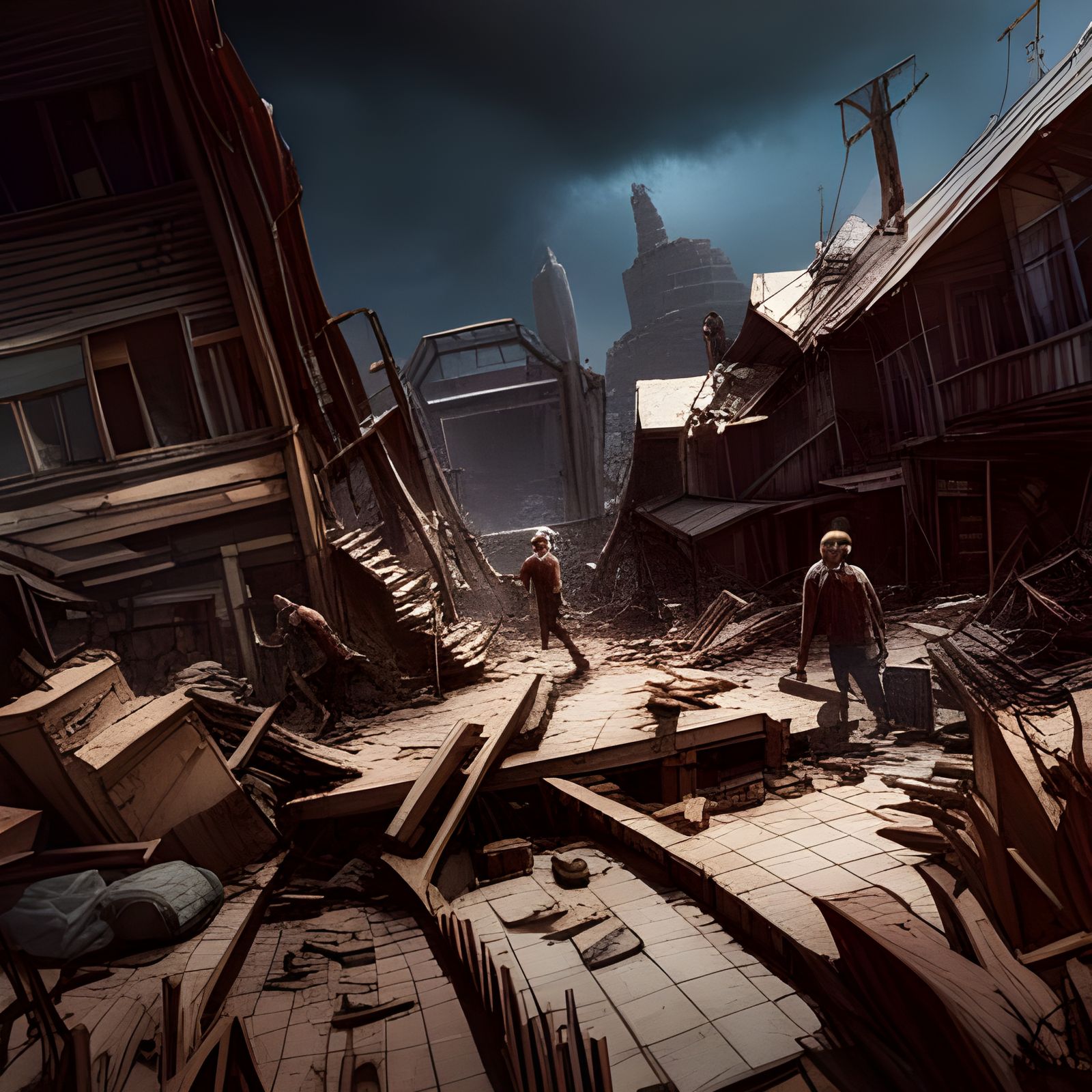 Dark Post-Apocalyptic World Ruined by Elder God