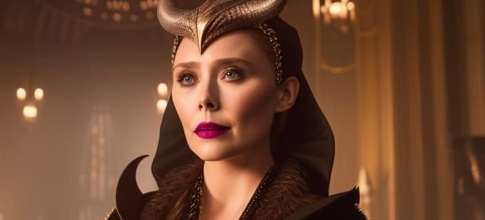 Elizabeth Olsen as Maleficent: A Fan Art Reimagining