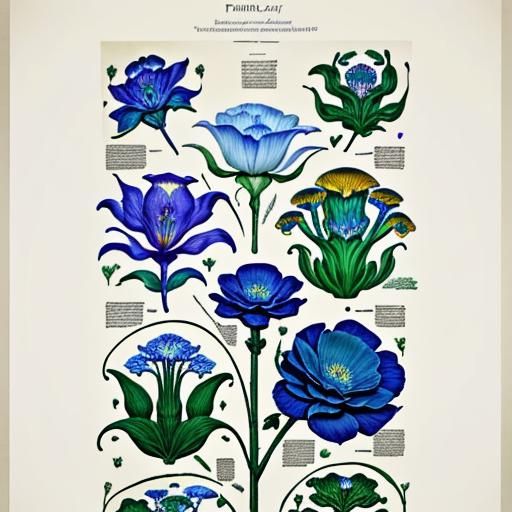 Alien Flower Botanical Print
