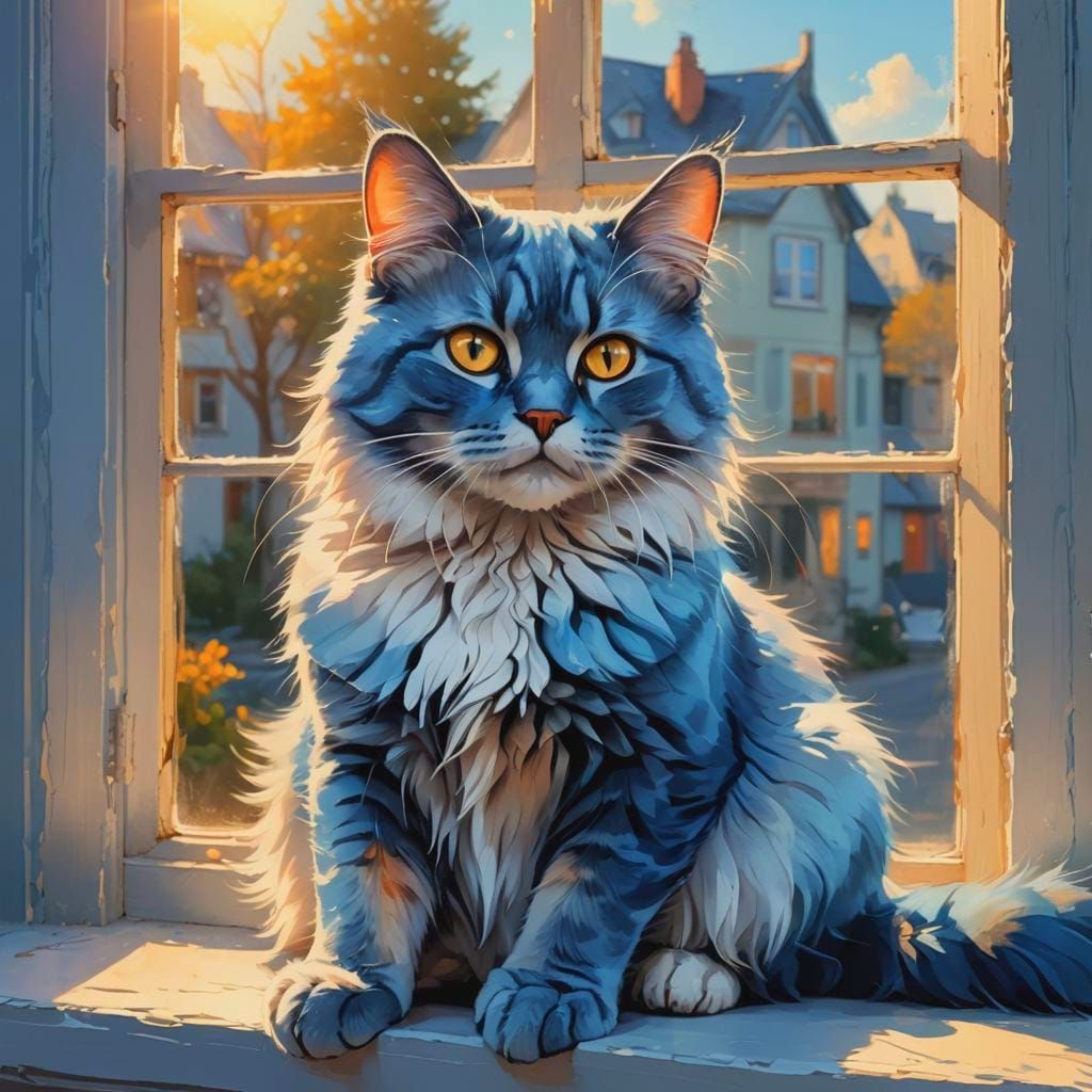 Image of a Blue Cat