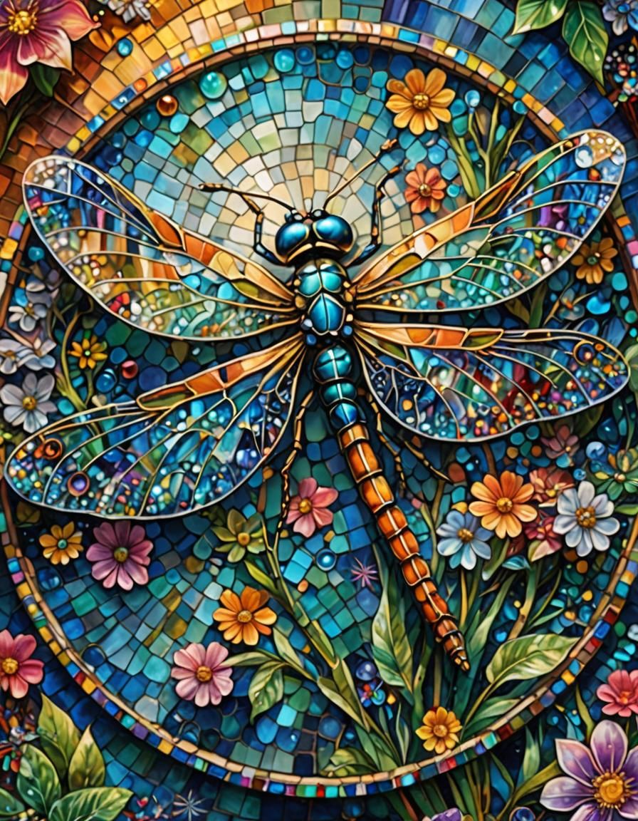 Mosaic dragonfly