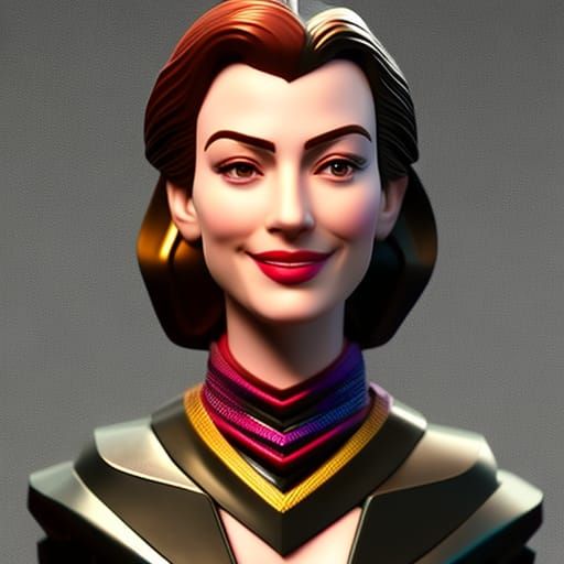 Anne Hathaway as LEGO Figure: 8k Portrait