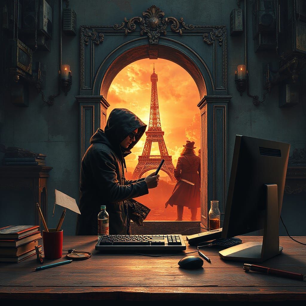 Cyberpunk Hacker Opens Portal to French Revolution