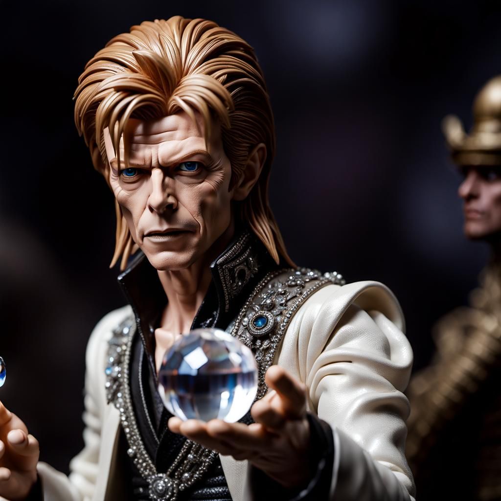David Bowie as Jareth Action Figure in 8K