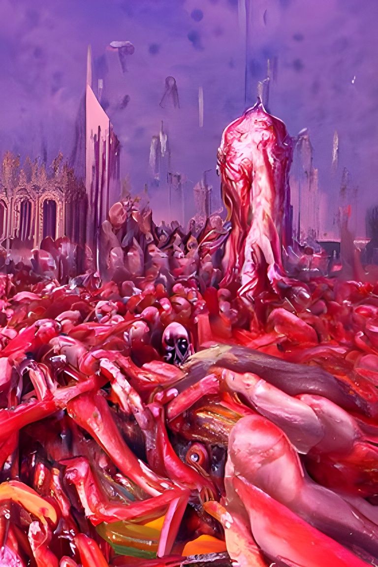 Grotesque Fusion: A Vision of Agony and Horror