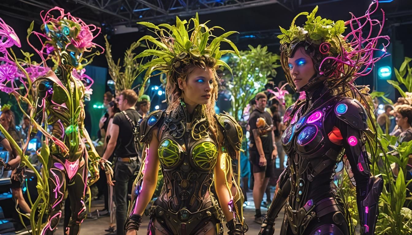 Biopunk Festival Showcasing Bio-Modifications in Cyberpunk S...