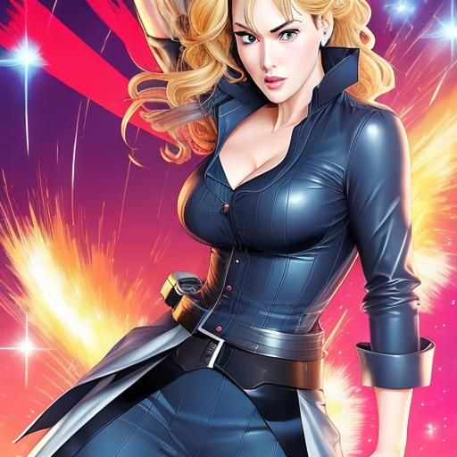 Anime Caricature in Comic Book Style