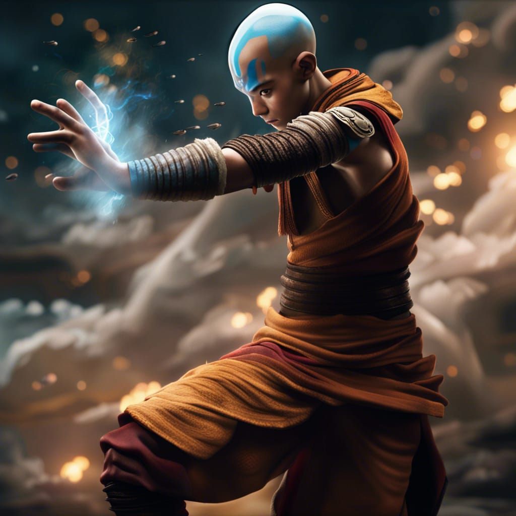 Aang Airbending: Epic Digital Matte Painting