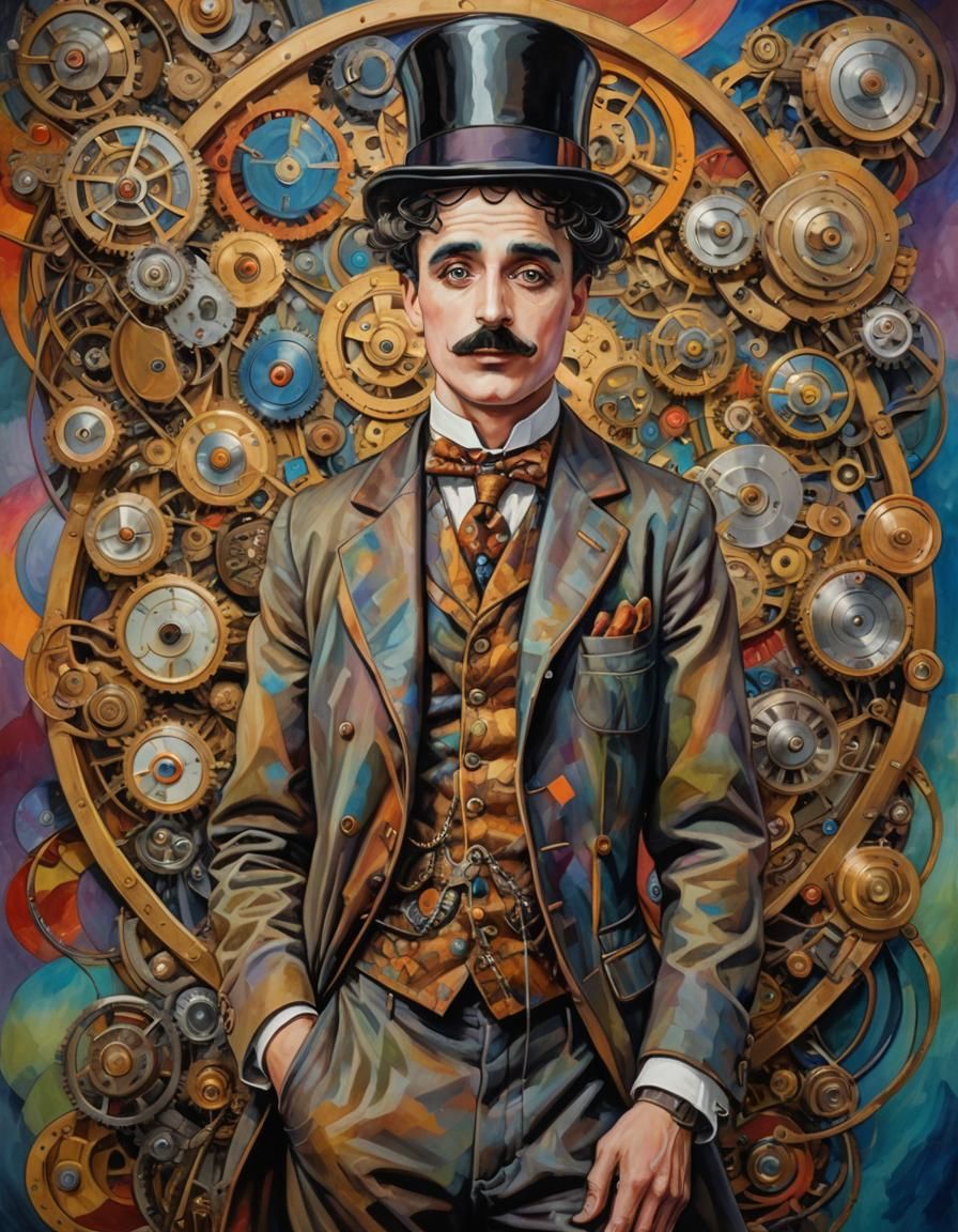 Steampunk Charlie Chaplin
