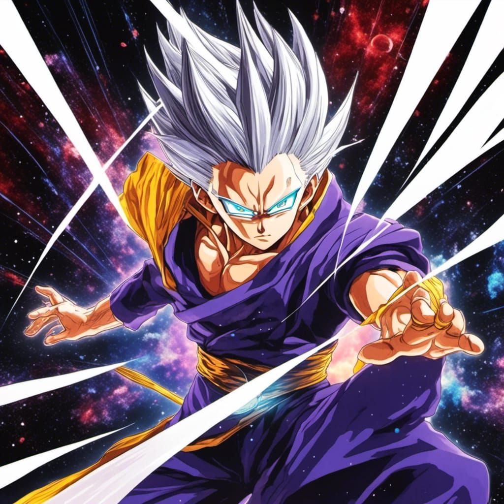 Gohan Powering Up: Anime Key Visual