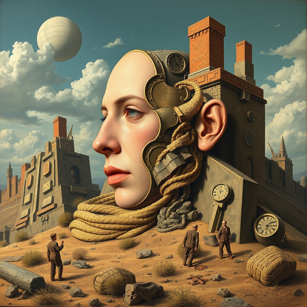 Surrealist Abstract Composition